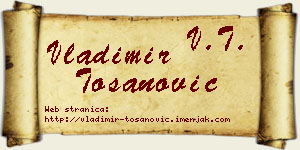 Vladimir Tošanović vizit kartica